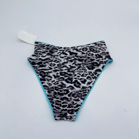 Becca by Rebecca Virtue Women's Stella Animal Print High Waist Bikini Bottom - Picture 7 of 7